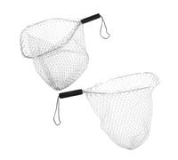 Gogogmee 2Pcs Fishing Net Lightweight Portable Freshwater Net for Trout Bass User Friendly Design for Rivers Lakes Gear for Enthusiasts