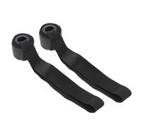 Gogogmee 2Pcs Fitness Door Anchor Elastic Exercise Resistance Bands with Over Door Strap Durable Webbing for Home Gym Workouts Stretching and Strength Training Black
