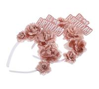 Gogogmee 2pcs Floral Hair Wreath Headbands with Lifelike Simulated Flowers Birthday Headdress for Women Elegant Blossom Crown for Festival Party and Themed Event Accessories