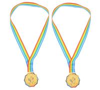 Gogogmee 2pcs Gold Figure Skating Medals for Lightweight Ice and Snow Design Winner Awards for Youth Sports Days Roller Skating Competitions and Participation Prizes
