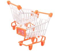 Gogogmee 2Pcs Grocery Cart for Simulation Shopping Trolley Fun Pretend Play for Ages Lightweight Safe Design for Birthdays Everyday Use