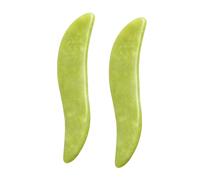 Gogogmee 2pcs Gua Sha Body Scraping Boards for Therapy Massage Smooth Jade Material Portable Lightweight Design for Face Neck Wrist Foot Circulation and Stasis Removal