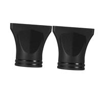 Gogogmee 2pcs Hair Dryer Nozzle Attachment Concentrator for Targeted Airflow Styling Suitable for Diameter Hair Dryers Salon Blow Drying Tool Plastic Black