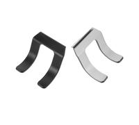 Gogogmee 2pcs Hair Dryer Rack Wall Mount Black Bathroom Barber Shop Styling Tool Organizer Holder for Blow Dryer Storage