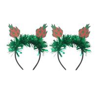 Gogogmee 2pcs Hawaiian Fruit Styled Dragon Fruit Headband Creative Party Headdress Women Unique Hair Decor for Party Occasion