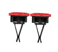 Gogogmee 2pcs Heart-shaped Car Air Vent Clips with Built-in Aromatherapy Stylish Car Interior Decor Accessories Install Scent Diffusers for Fresh and Elegant Atmosphere