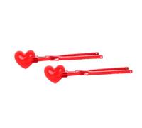 Gogogmee 2Pcs Heart-shaped Plastic Maker Clips Outdoor Winter for Boys and Easy-use Clamp for Snow Cones Wet Sand Mud and Bath Bombs Play