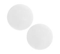 Gogogmee 2pcs Heated Massage Salt Stones Set for Spa and Home Use Natural White Salt Stones 5cm Diameter for Essential Oil Therapy Hot Massage Tool for Neck Back and Shoulder Relaxation