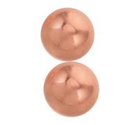Gogogmee 2pcs Heavy-duty Copper Cleaning Ball for Bird Bath Solid Brass Spherical Water Purification Sphere Corrosion-resistant Outdoor Garden Backyard Decor Easy Maintenance and Versatile