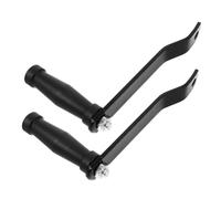 Gogogmee 2pcs Heavy Duty Galvanized Iron Boat Hand Winch Handle Replacement with Ergonomic Grip Smooth Crank Mechanism for Trailer Jack Truck Camper and Towing