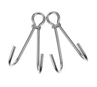 Gogogmee 2Pcs Heavy Duty Stainless Steel Double Hook for Diving Scuba Reef Corrosion-resistant Dual Claw Design for Secure Underwater Attachment Portable Convenient Hook for Safe Reef and