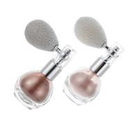 Gogogmee 2Pcs Highlighting Powder Sprayer for Face Ultra-fine Makeup Highlighter Spray in Bronze Nude Shades Portable Glitter Shimmer for Women and Men Enhances Skin Glow and Hair Sparkle