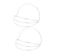 Gogogmee 2Pcs Iron Hairwear Base DIY Headdress Frame for Bridal Crown Lightweight Headband Hair Decor Supply for Engagements and Beauty Pageants