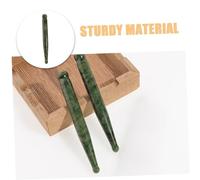 Gogogmee 2pcs Jade Eye Applicator Massage Stick Natural Xiuyan Jade Gua Tool for Facial Stimulation Eye Fatigue Relief Relaxation for Sensitive Skin