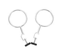Gogogmee 2pcs Laboratory Support Rings Iron Retort Clips Acid-Resistant Rustproof Experimental Equipment Accessories for Students and Professionals