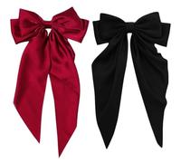Gogogmee 2pcs Large Bow Hair Clips for Women Sturdy Spring Clips Comfortable Hold Hair Bows Accessories for Elegant Hairstyles and Daily Wear