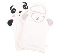 Gogogmee 2Pcs Large Cartoon Bath Scrubbing Gloves Animal Design Body Scrubbing Mitts for Gentle Exfoliating and Shower Use Comfortable Material with Hanging Loop