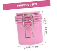 Gogogmee 2Pcs Lash Glue Storage Jars with Strong Sealing and Dehumidification Freshness Preservation Containers for Eyelash Extension Supplies Compact Glue Organizer for Travel and Home Use