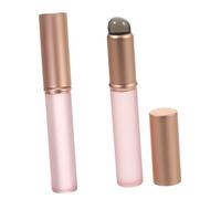 Gogogmee 2pcs Lipstick Applicator Wands with Protective Caps Portable Travel Makeup Brushes for Women Versatile Lip Gloss and Eyeshadow Application Lightweight Compact Design for Easy
