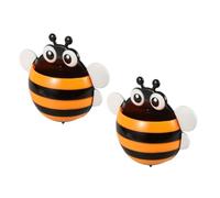 Gogogmee 2pcs Magnetic Marker Storage Organizer with Creative Bee Design Plastic Pen Holder for Whiteboard Office Classroom Home Refrigerator Locker Easy Clean