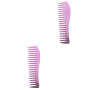 Gogogmee 2pcs Men Hair Comb Detangler Wide Detangling Brush for Wet Dry Hair Styling Tool for Barber and Cosmetologist Kit