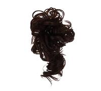 Gogogmee 2pcs Messy Bun Hairpiece Curly Synthetic Chignon for Women Easy Use Hair Bun Holder for Daily Wear Office Weddings and Special Occasions Deep