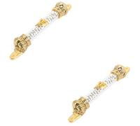 Gogogmee 2pcs Metal Mezuzah for Jewish Home Decor Beautiful Door Mezuza Religious for Wedding
