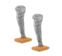 Gogogmee 2pcs Miniature Tornado Figurine for Sand Table Decoration Realistic Micro Landscape Ornament for Home Décor and Party Decoration