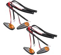 Gogogmee 2pcs Motorcycle LED Turn Signal Modified Turn Lamp Abs Yellow Safety Replacement for Broken Ones Motorcycle Decoration