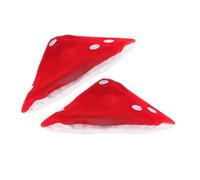 Gogogmee 2PCS Mushroom Hat with Elastic Band Whimsical Cosplay Costume Cap for Halloween Party Dress Up Photoshoots and Festival Fun Unique Red Mushroom Design for Boys