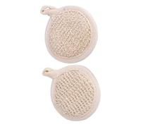 Gogogmee 2pcs Natural Bathing Loofah Exfoliating Body Scrubber Towels for Deep Cleaning and Oil Removal Reusable Shower Sponges with Rich for Smooth Skin Care