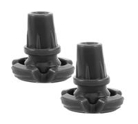 Gogogmee 2PCS Non-Slip Rubber Cane Tips for Walking Stick with Four-Point Base, 0.87 Inch Replacement Crutch Feet Caps for Outdoor Hiking and Stability