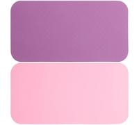 Gogogmee 2pcs Non-slip Yoga Kneeling Pads Lightweight Knee Protectors Cushions for Pilates Fitness Home Exercise Relief Deep Purple Princess Pink