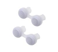 Gogogmee 2Pcs Nose Clips Set Mini Nasal Device for Breathing Relief Adjustable Nose Buds for Sleep Suitable for Adults and Children White Design