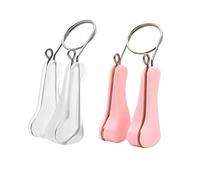 Gogogmee 2pcs Nose Lifting Clip Silicone Nose Shaper for Women and Ladies Corrector That Does Not Affect Eating Beauty Tool Straightening and Shaping