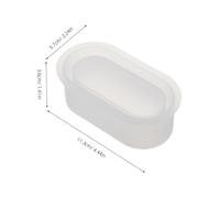 Gogogmee 2pcs Oval Shape Silicone Flower Pot Molds for DIY Succulent Planters Reusable Concrete and Resin Casting Moulds Temperature Resistant Garden and Patio Craft Tools
