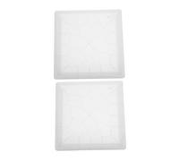 Gogogmee 2pcs Pathway Paver Mold with Cement Texture for DIY Outdoor Stepping Stone Maker Reusable Concrete Paving Mold with Fine Pattern for Garden Lawn Walkway