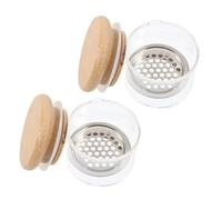 Gogogmee 2pcs Pen Cup Replaceable Glass Nail Dish for Nail Art Dish and Care Tools for Art Scenarios