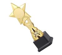 Gogogmee 2pcs Plastic Trophy Small Star Ribbon Award for Competitions School Classroom Rewards Party Prizes Encouraging Winners and Contest Participants