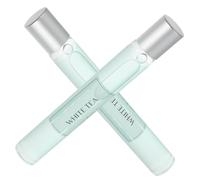 Gogogmee 2pcs Portable Lightweight Solid Perfumes for Men and Women with White Tea Scent, Daily Fragrance Roll-on Perfume Suitable for Romantic and Everyday Use