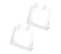 Gogogmee 2pcs Press Nail Stand Sticker Display Box Nail Art Sticker Holder Displaying Holder for Desk