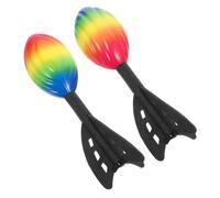 Gogogmee 2pcs PU Rocket Launcher Outdoor for Boys and Handheld Foam Rockets for Backyard Play Educational Stem Game for Creativity Fun and Skill Development