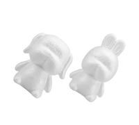 Gogogmee 2pcs Puppy and Rabbit Shape Foam Modelling Moulds for Christmas Wedding Party Decor DIY Ornaments Craft Supplies with Adorable Dog and Bunny Figures for Festive Decorations