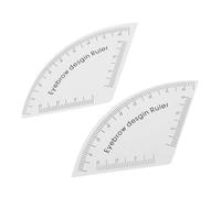 Gogogmee 2pcs Pvc Makeup Eyebrow Measurement Rulers Stencil Drawing Tools for Precise Brow Shaping and Mapping Guide Suitable for Professional Tattoo and Makeup Artists
