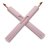 Gogogmee 2pcs Retractable Lipstick Brush Lip Makeup Gloss Applicator Portable for Women Travel Use