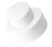 Gogogmee 2Pcs Round Foam Cake Dummies Smooth Surface Bakery Cake Models for Decorating Fondant Practice DIY Wedding Birthday Display Craft Tools