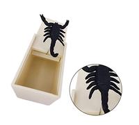 Gogogmee 2Pcs Scorpion Prank Joking Scary Trick Box with Vivid Scorpion Inside Fun Scare Props for April Fool Day Great for Laughs and Startles Decorative Trick