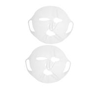 Gogogmee 2pcs Silicone Facial Mask Holder with Antievaporation Shield Reusable Face Mask Cover for Secure Fit and Skin Care Tool for Adults