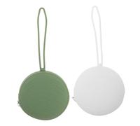 Gogogmee 2pcs Silicone Pacifier Holders Case Portable Coin Purse for Daily Use and Travel Soft Durable Storage Bag Green Secure Zipper Design for Peace of Mind