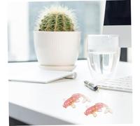 Gogogmee 2pcs Small Crystal Fish Figurine Ornament with Gold Foil and Rose Accent Elegant Koi Statue for Home Office Garden Decoration Unique Gift for Desktop and Shelf Display